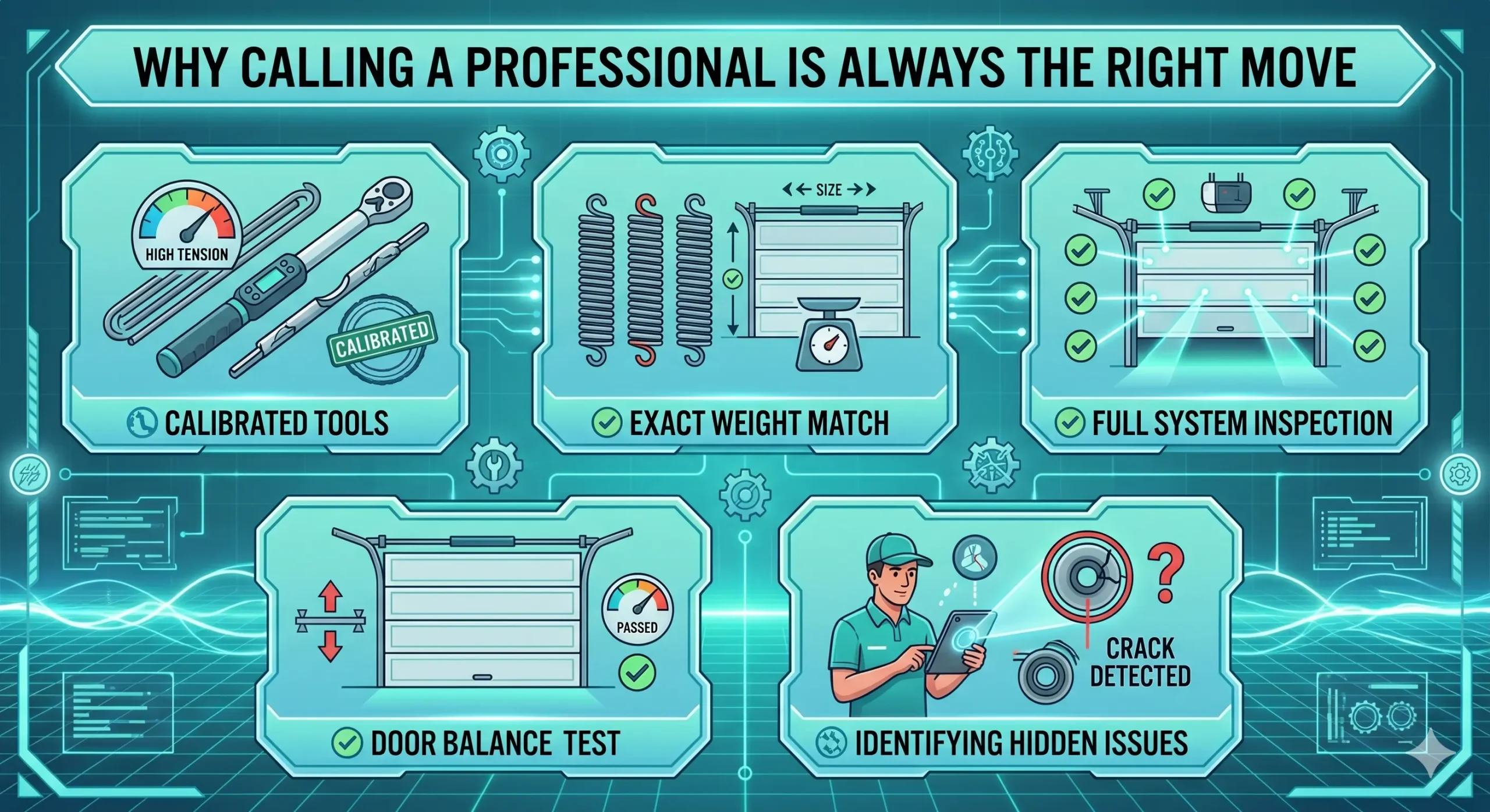 Garage Door Spring Repair: When to Stop and Call a Pro